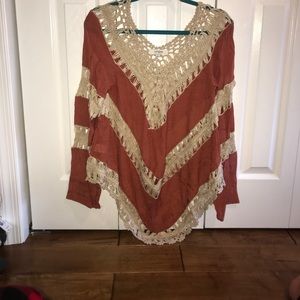 long sleeve crochet shit